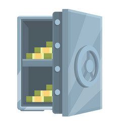 Safety Box Icon Cartoon Safe Bank