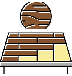 Wooden Roof Color Icon