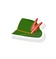 Green Hat Sticker