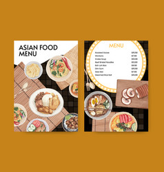 Menu Template With Hong Kong Food