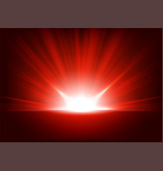 Red Rays Rising On Dark Background