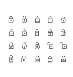 Big Set Of Lock Icons