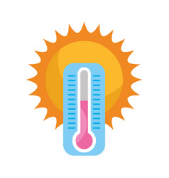 Cute Sun With Termometer