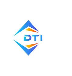 Dti Abstract Technology Logo Design On White