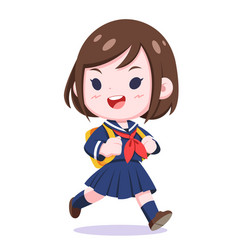 Japanese Schoolgirl Cartoon