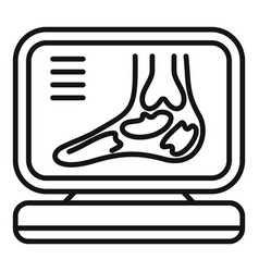 Xray Image Foot Icon Outline Hospital