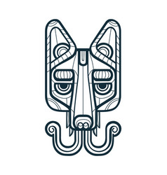 Abstract Mystic Coyote Head