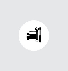 Car Service Symbol Repair Icon Auto And Wrench