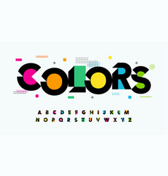 Colors Font Letters Alphabet