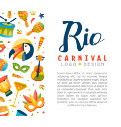 Brazilian Rio Carnival Design With Drum