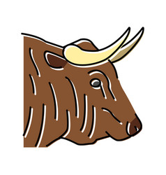 Bull Animal Zoo Color Icon