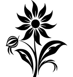 Flower - Black And White