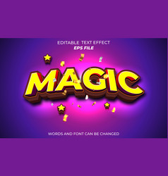 Magic Editable Text Effect 3d Font Style Template