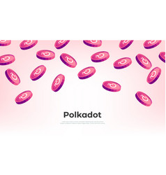 Polkadot Dot Coin Falling From The Sky Dot