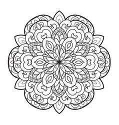 Abstract Mandala Patternblack And White Il