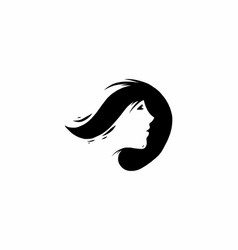 Black And White Negative Space Style Woman Face