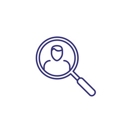 Hr Search Line Icon