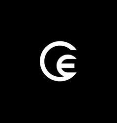 Initial Letter Ce Circle Logo Template