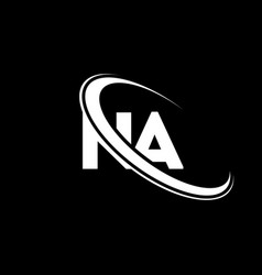 Na Logo N A Design White Letter Nan A Letter