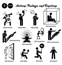 Stick Figure People Man Action And Emotions Icons