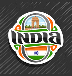 Famous temples and monuments india Royalty Free Vector Image