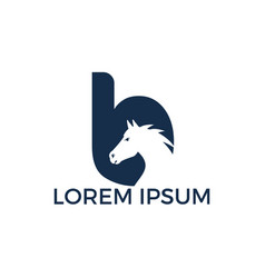 Modern Horse And Letter B Logo Design