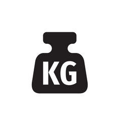 One Kilogram Weight Black Icon Design 1 Kg Sign