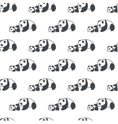 Cute Cuddly Panda Family Time Seamless Pattern