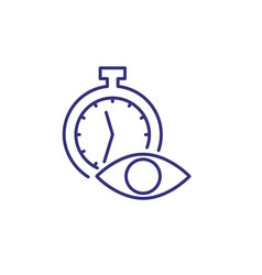 Time Tracking Line Icon