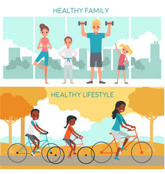 Active Family Horizontal Banners