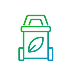 Garbage Sorting Pixel Perfect Gradient Linear Icon