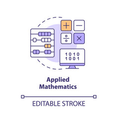 Applied Mathematics Concept Icon