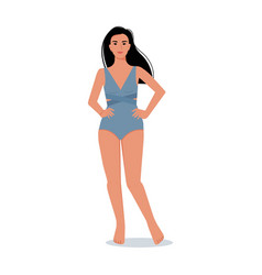 Modern Woman In A Bathing Suit Female