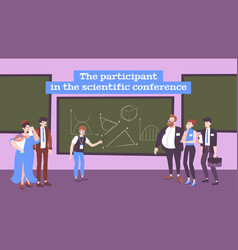 Scientific Conference Flat Background