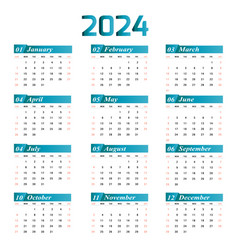 Monthly Wall Calendar For 2024 Years