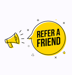 Refer Friend Logo Icon Loudspeaker Referral