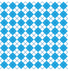 Simple Blue White Seamless Argyle Square Pattern