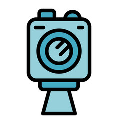 Action Camera Icon Flat