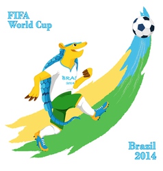 Armadillo Playing Football Fifa World Cup Mascot