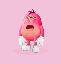 Cute Pink Monster Crying