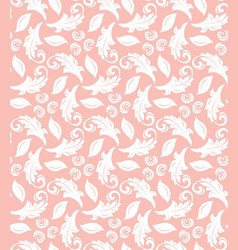 Floral Seamless Pattern With Leaves