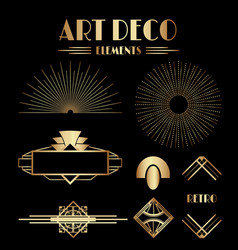 Geometric Gatsby Art Deco Ornaments