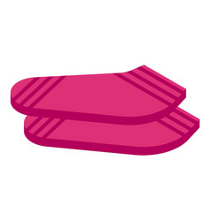 Pink Socks Icon Isometric Cute Sock