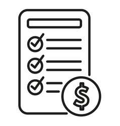 Research To Do List Icon Outline Digital