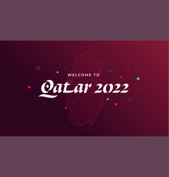 Welcome To Qatar 2022 Banner