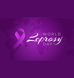 World Leprosy Day Background With Map