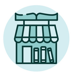 Book Shop On A White Background