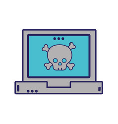 Dancer Skull Bones Caution Inside Laptop