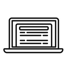 Laptop Project Icon Outline Business