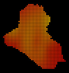 Dotted Fire Iraq Map